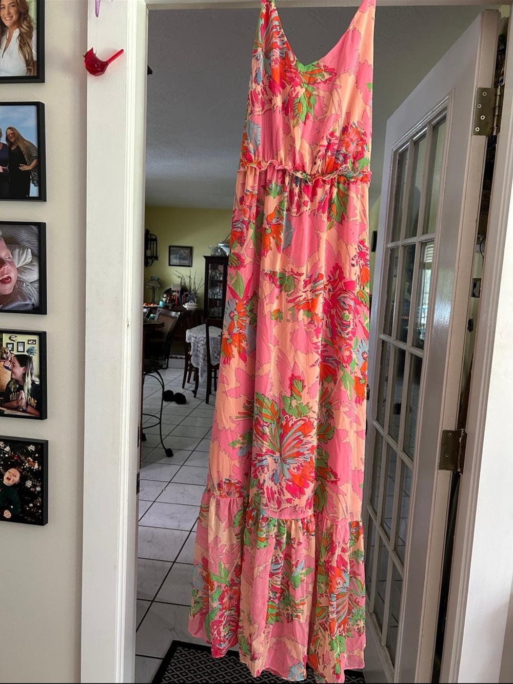 Gianni Bini Pink Floral Maxi Dress